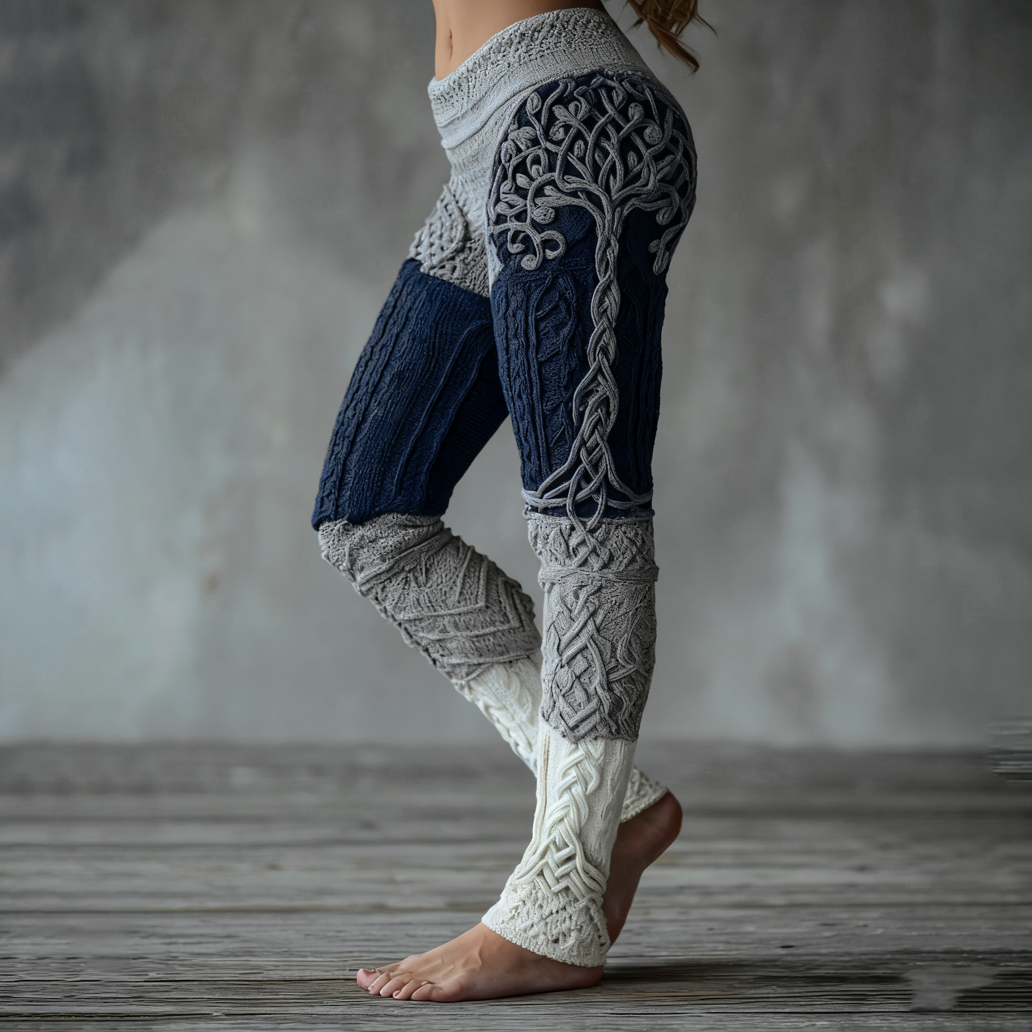 Women's Viking Tree Of Life Pattern Cozy Casual Leggings