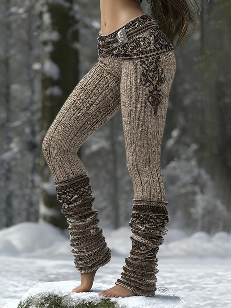 Women's Viking Celtic Pattern Art Cozy Leggings