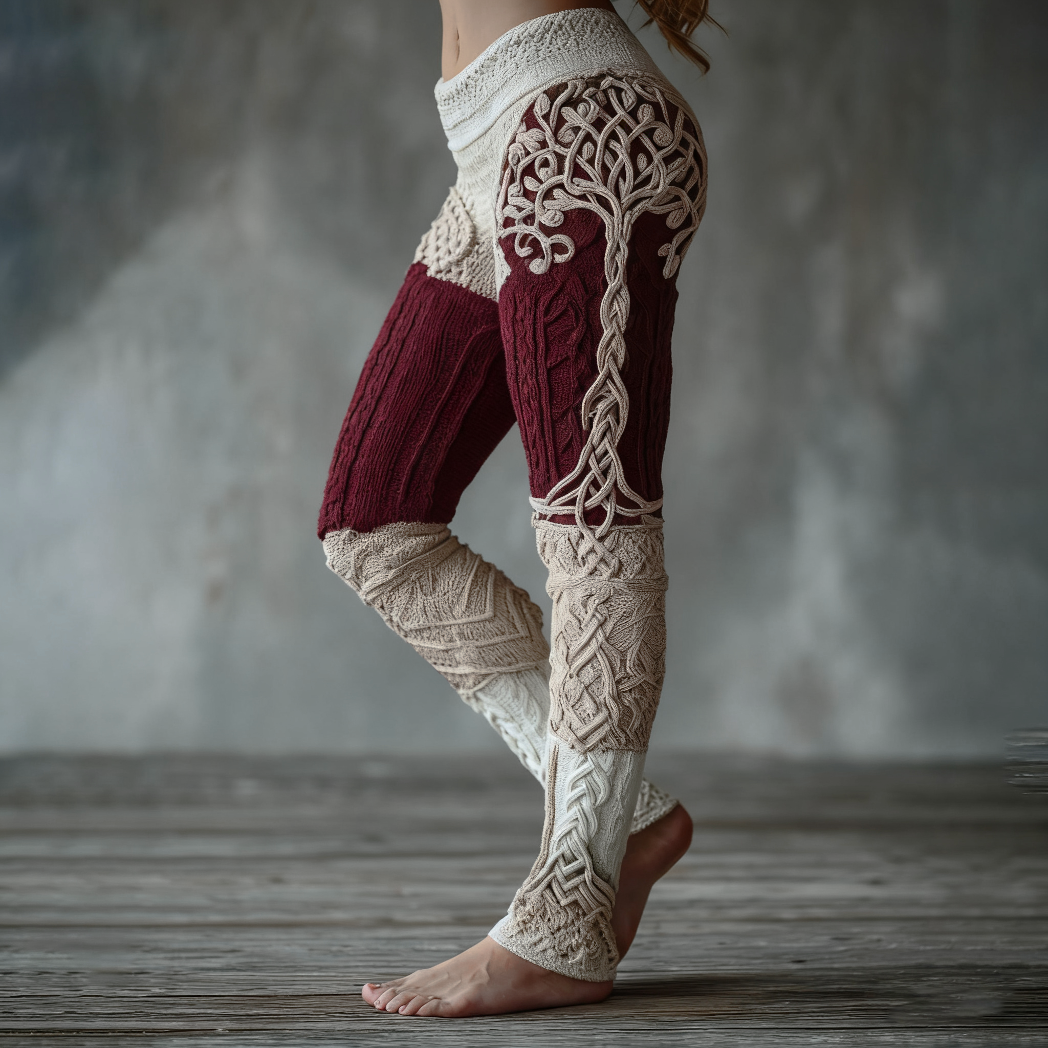 Women's Viking Tree Of Life Pattern Cozy Casual Leggings