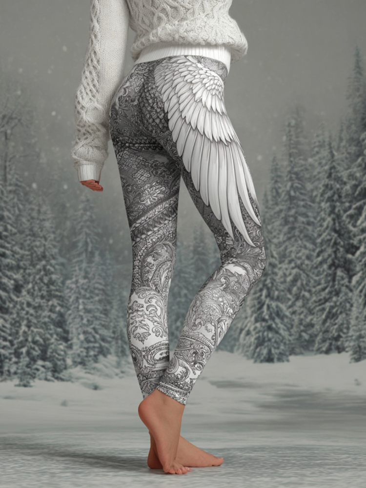 Women's Viking Art Comfort Knitted Leggings