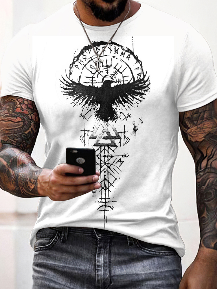 Men's Viking Tribal Short Sleeves Casual T-shirt