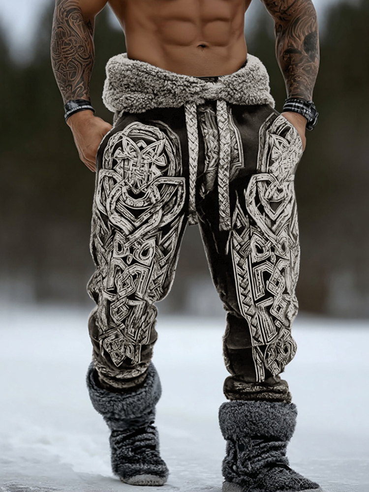 Men's Viking Celtic Knot Pattern Art Cozy Sweatpants