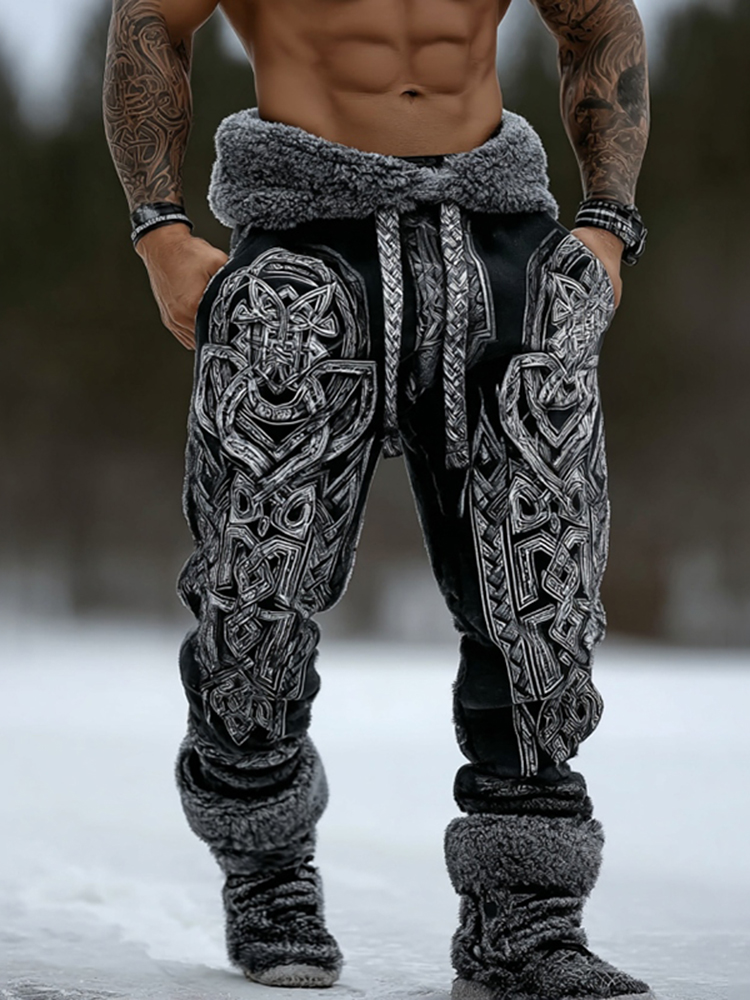 Men's Viking Celtic Knot Pattern Art Cozy Sweatpants
