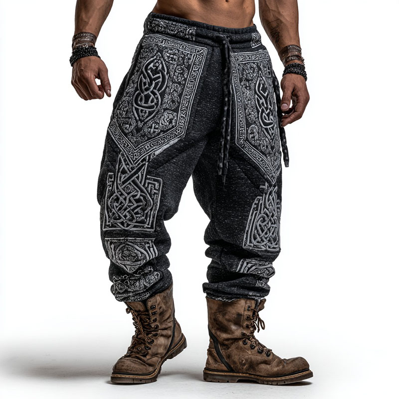 Viking Styletribal Celtic Art  Men's Cozy Sweatpants