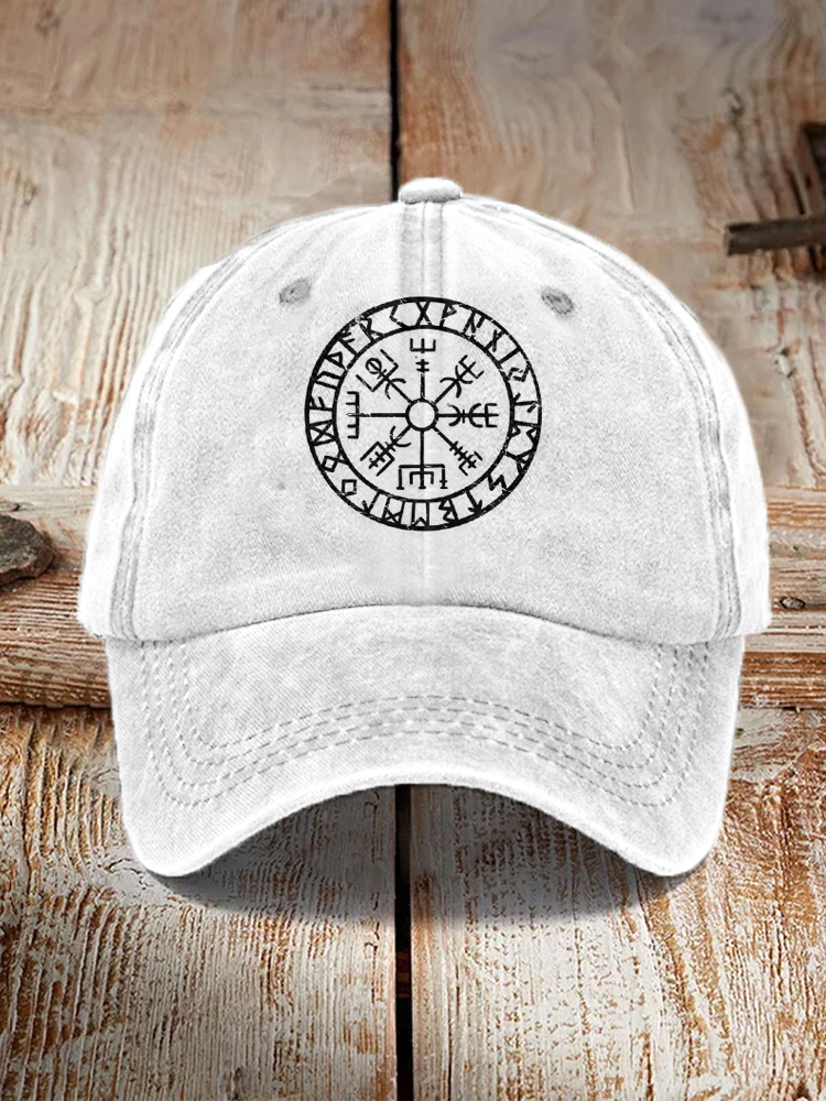 Viking Compass Vegvisir Vintage Washed Cap