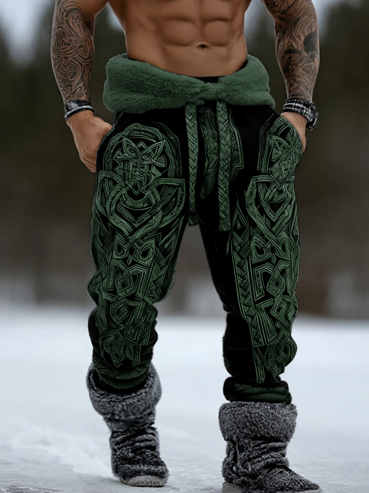 Men's Viking Celtic Knot Pattern Art Cozy Sweatpants