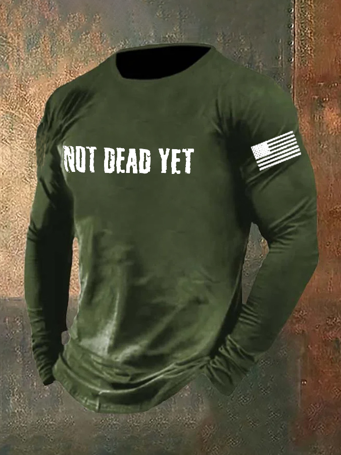 Men's Not Dead Yet Veterans Day Top