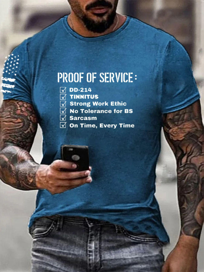 Proof Of Service Pattern100% Cotton T-Shirt