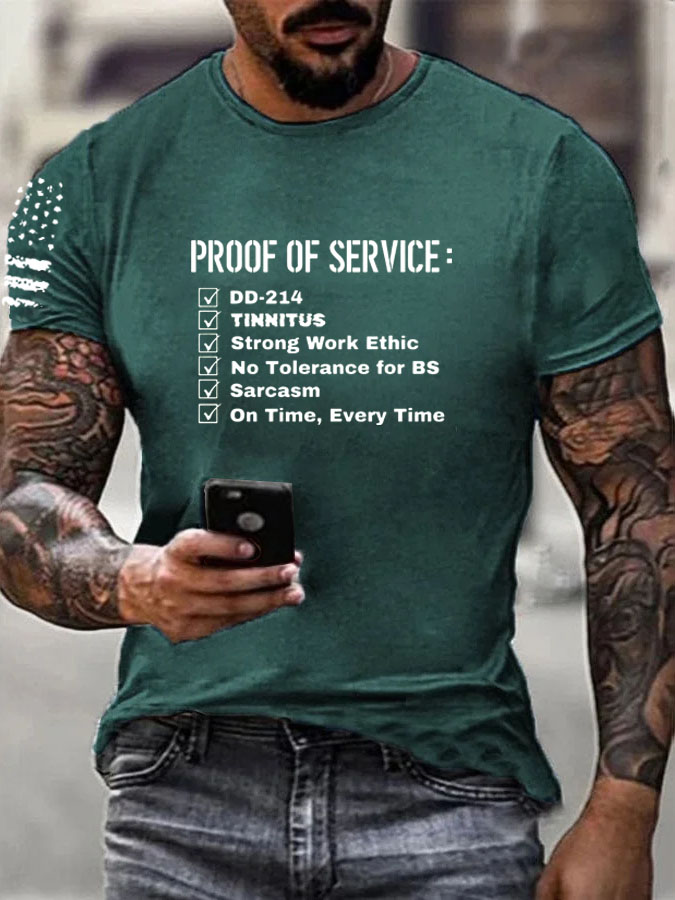 Proof Of Service Pattern100% Cotton T-Shirt