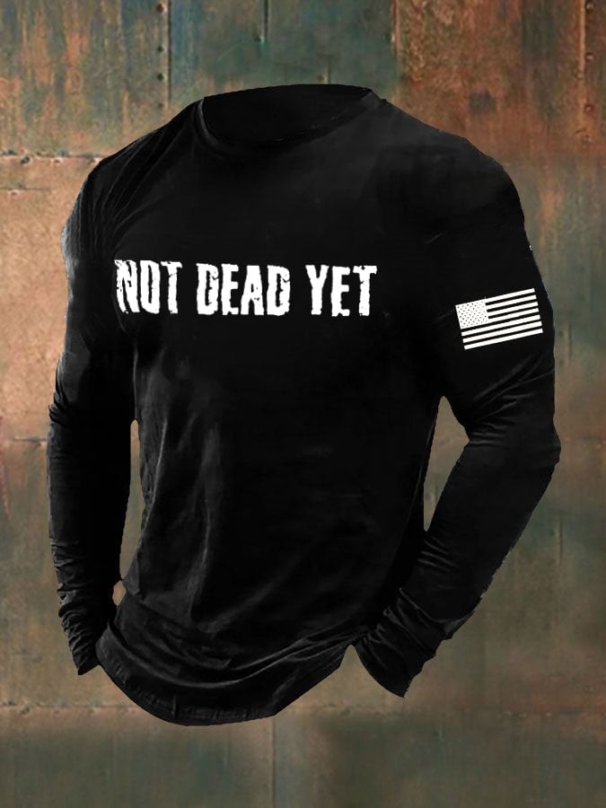 Men's Not Dead Yet Veterans Day Top