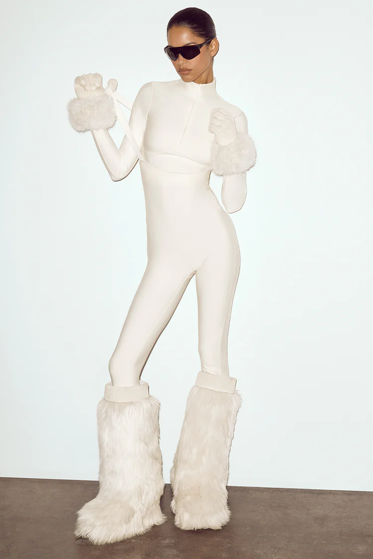 Airlift Winter Warm Ski Time Bib-lvory