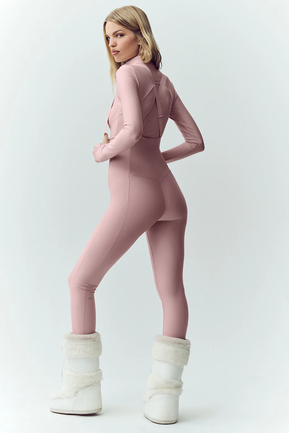 Airlift Winter Warm Ski Time Bib - Pink Champagne