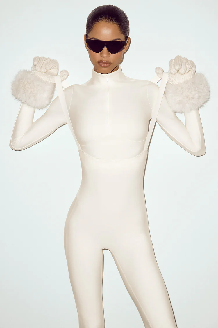 Airlift Winter Warm Ski Time Bib-lvory