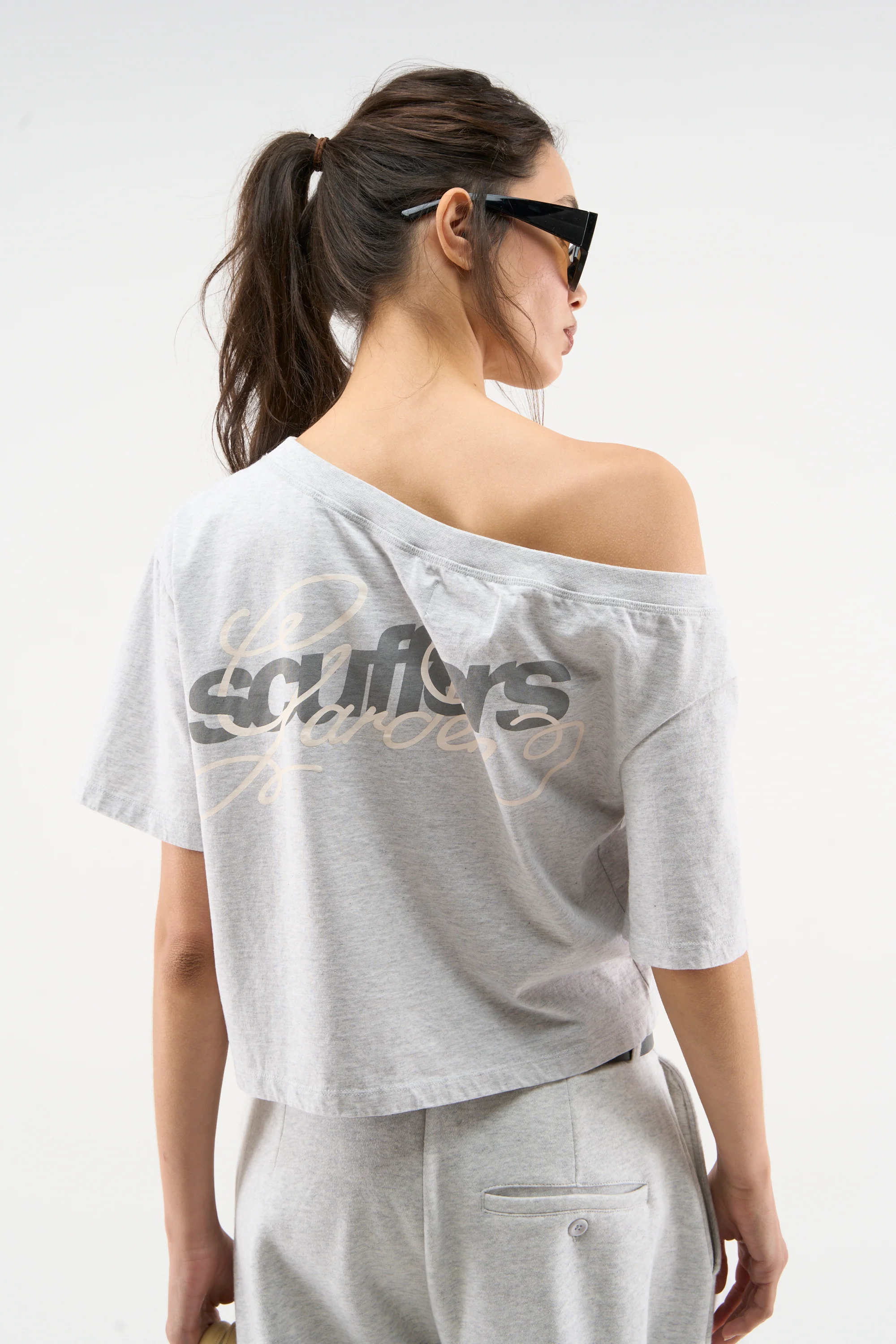 Over Grey Melange T-Shirt