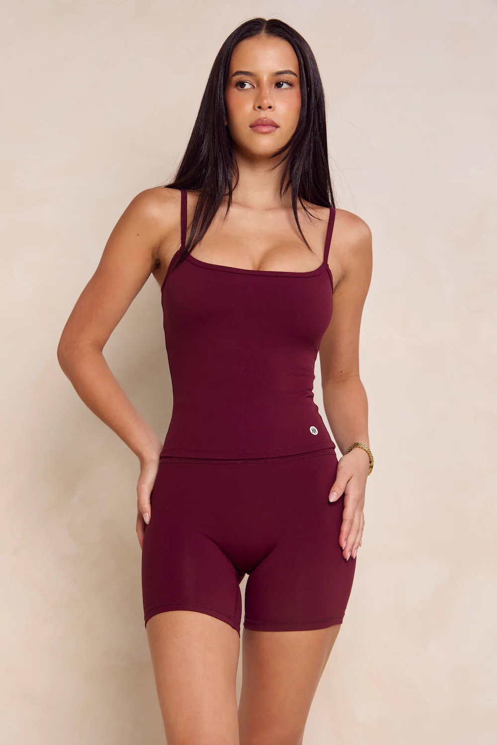 Astoria Airvíve Square Neck Cami - Burgundy