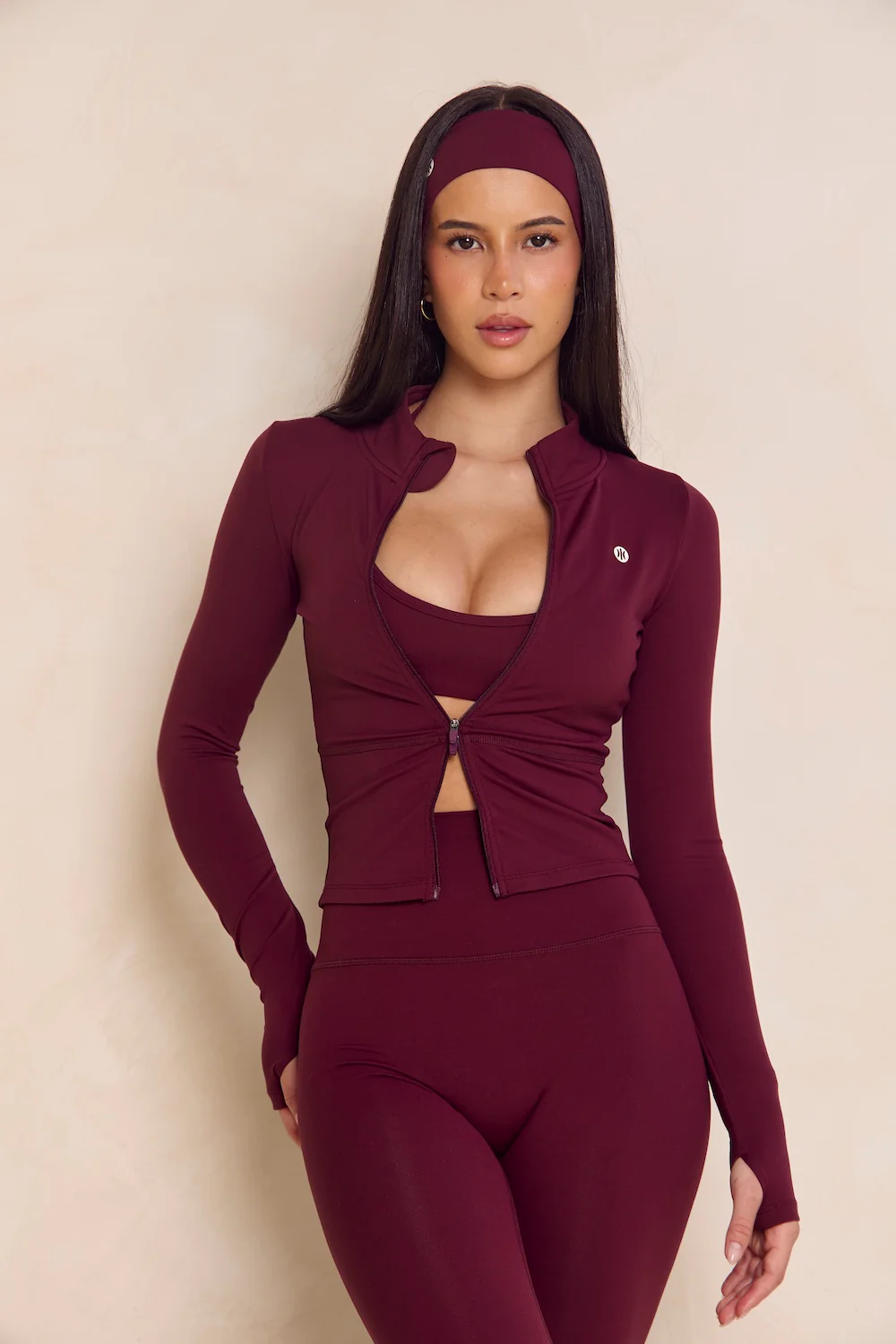 Astoria Airvíve Zip Up Jacket - Burgundy