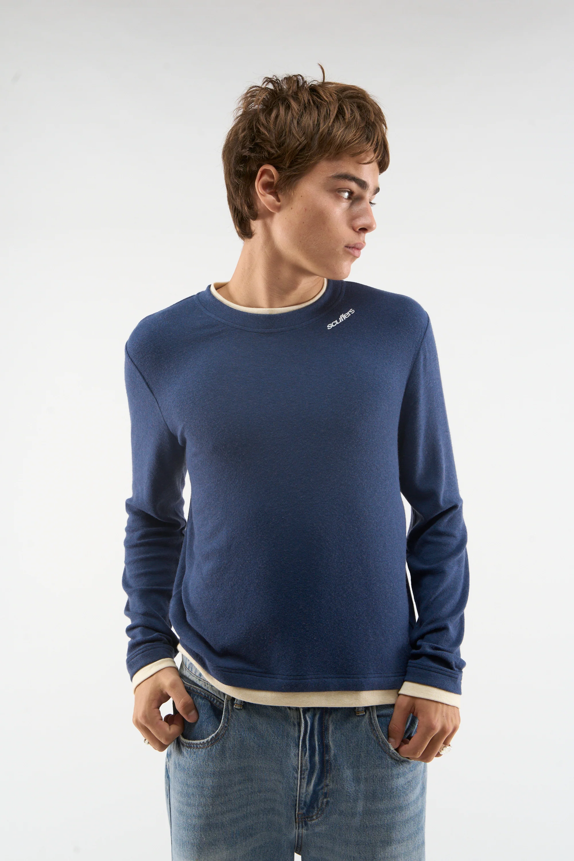 Double Navy Blue Longsleeve