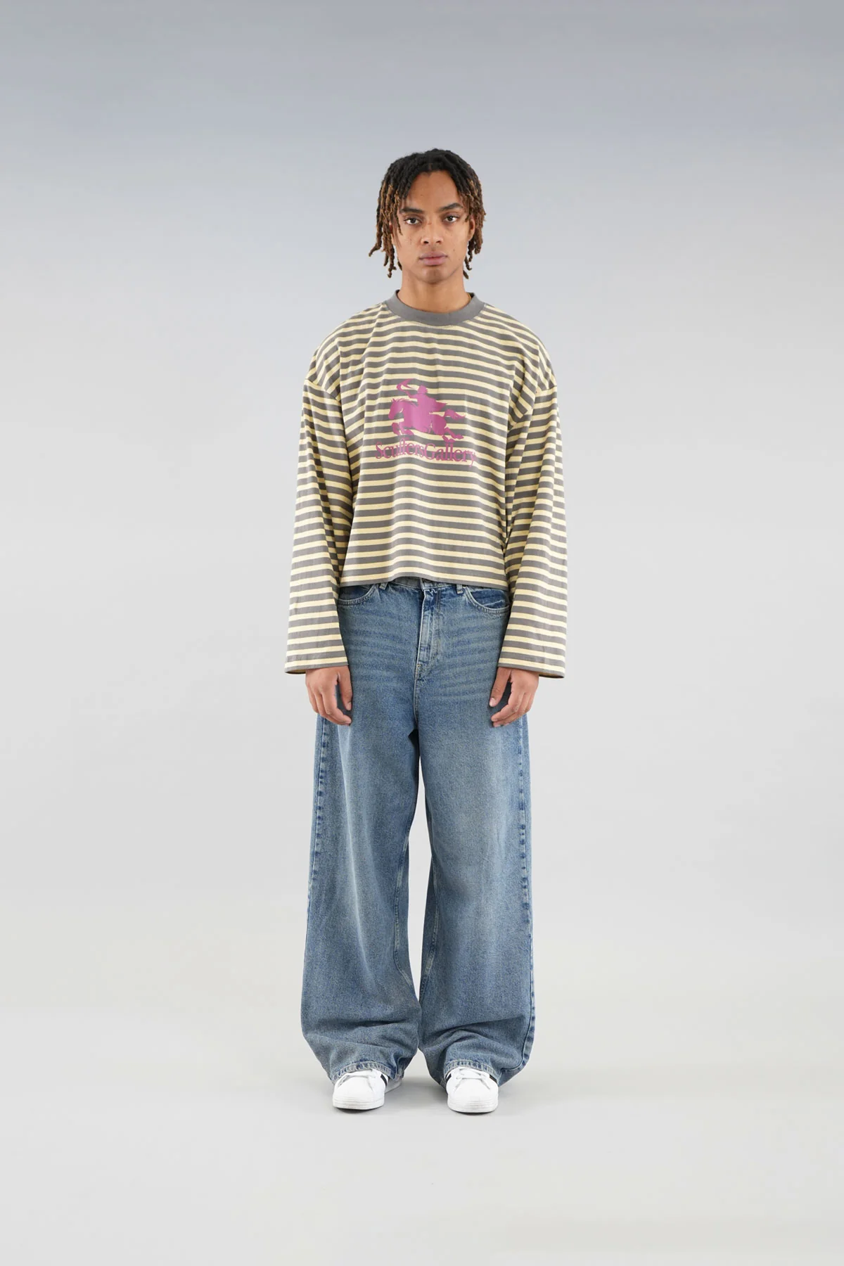 Emblem Striped Yellow Longsleeve