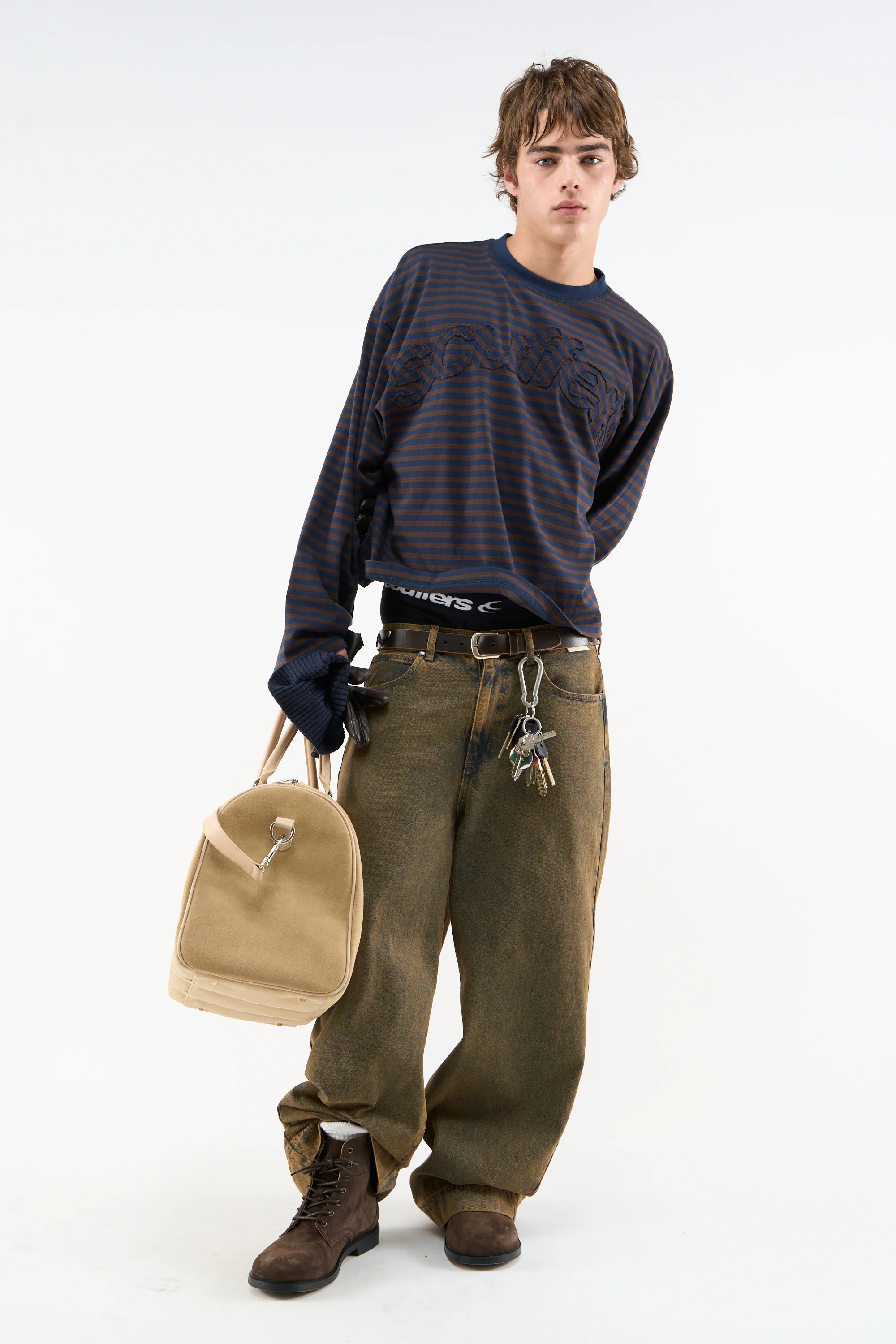 Raw Striped Brown Longsleeve