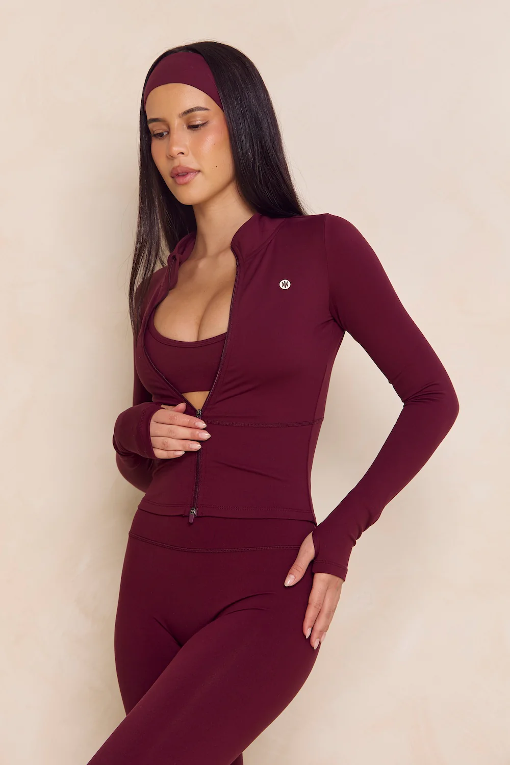 Astoria Airvíve Zip Up Jacket - Burgundy