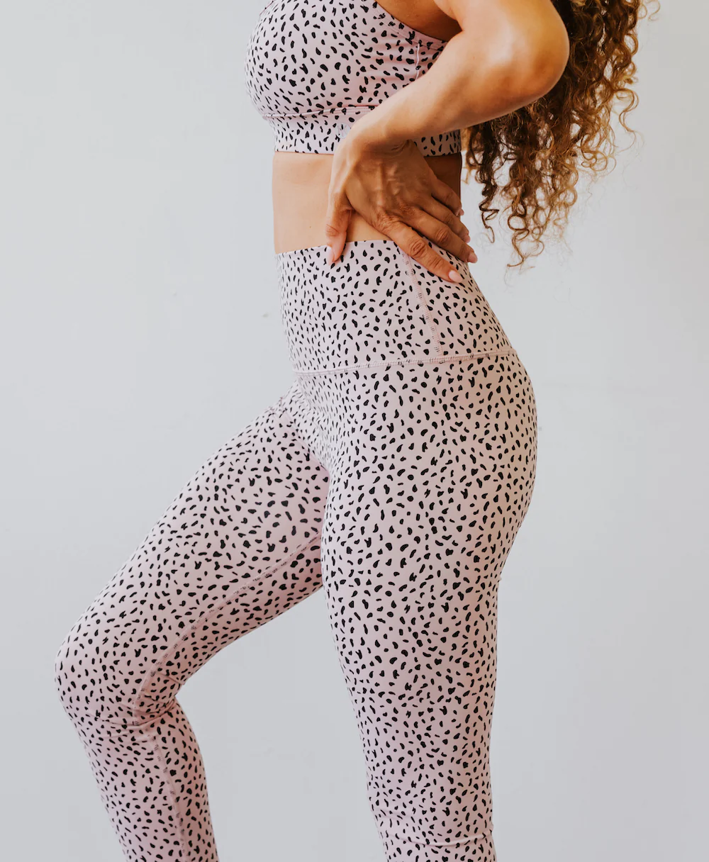 Astoria LUXE IGNITE Full Length Legging - Beige Speckle