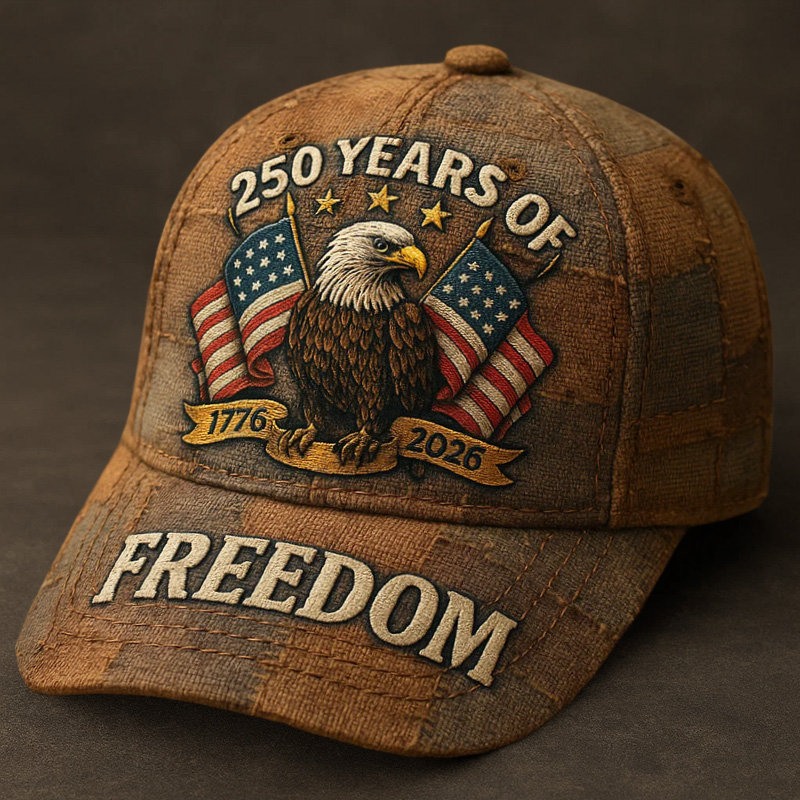 US 250th Anniversary Vintage Art Printed Casual Hat