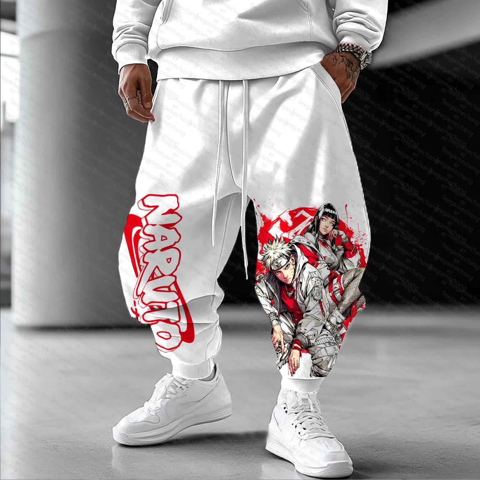 Unisex    Casual Anime Streetwear Pants