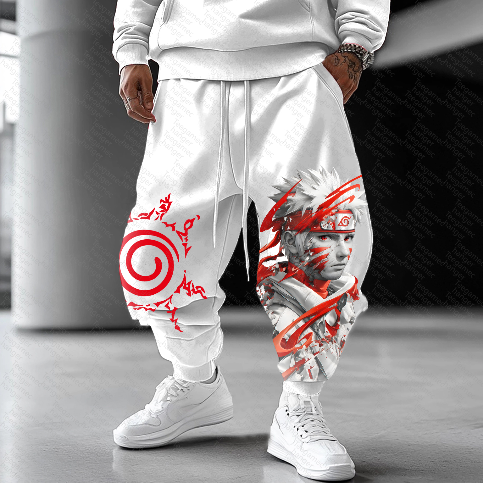 Unisex    Casual Anime Streetwear Pants