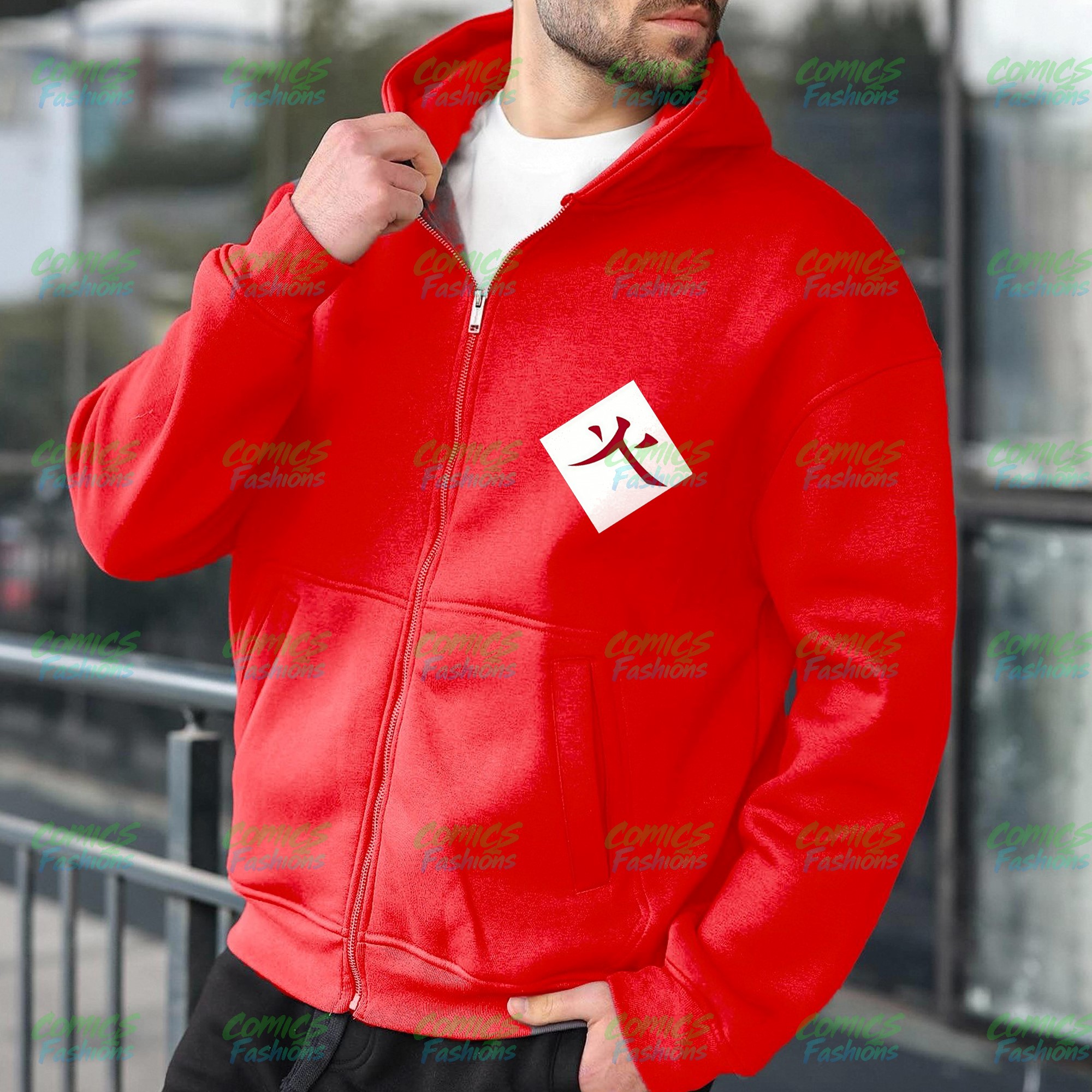 Unisex Graphic Streetwear Vintage Zipper Cardigan Plush Hoodie