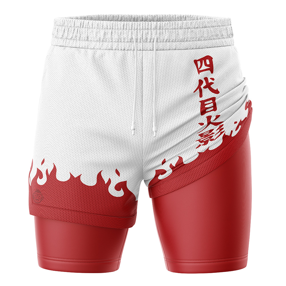 4th Hokage Shippuden 2-in-1 Performance Shorts