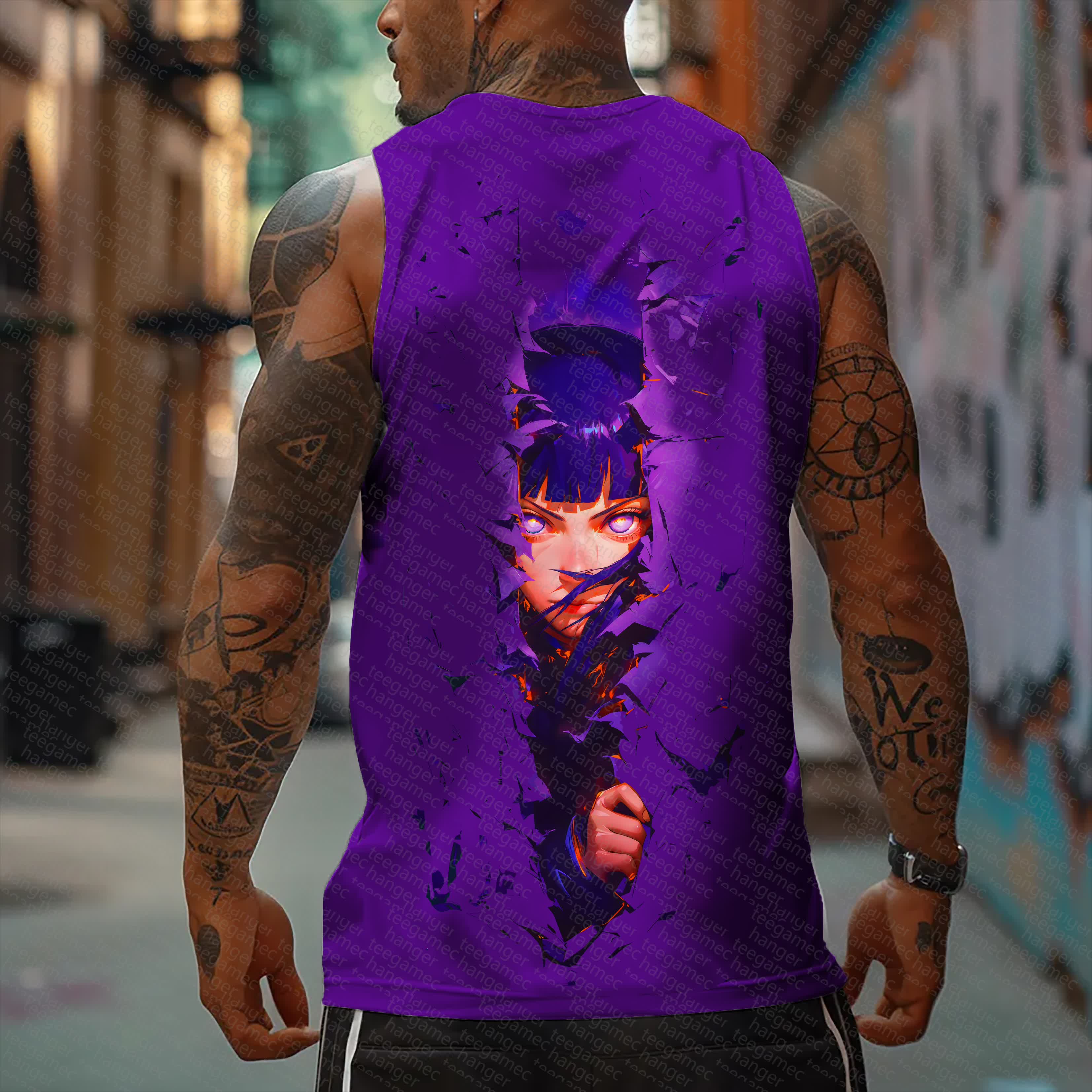 Unisex    Casual Anime  Tank Top