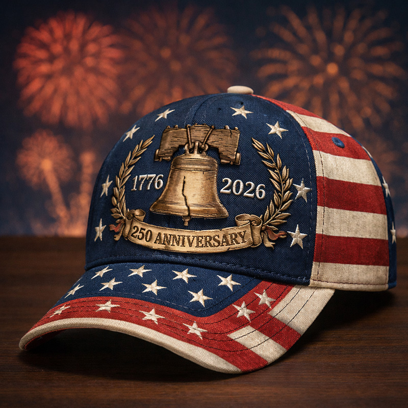 US 250th Anniversary Print Casual Hat