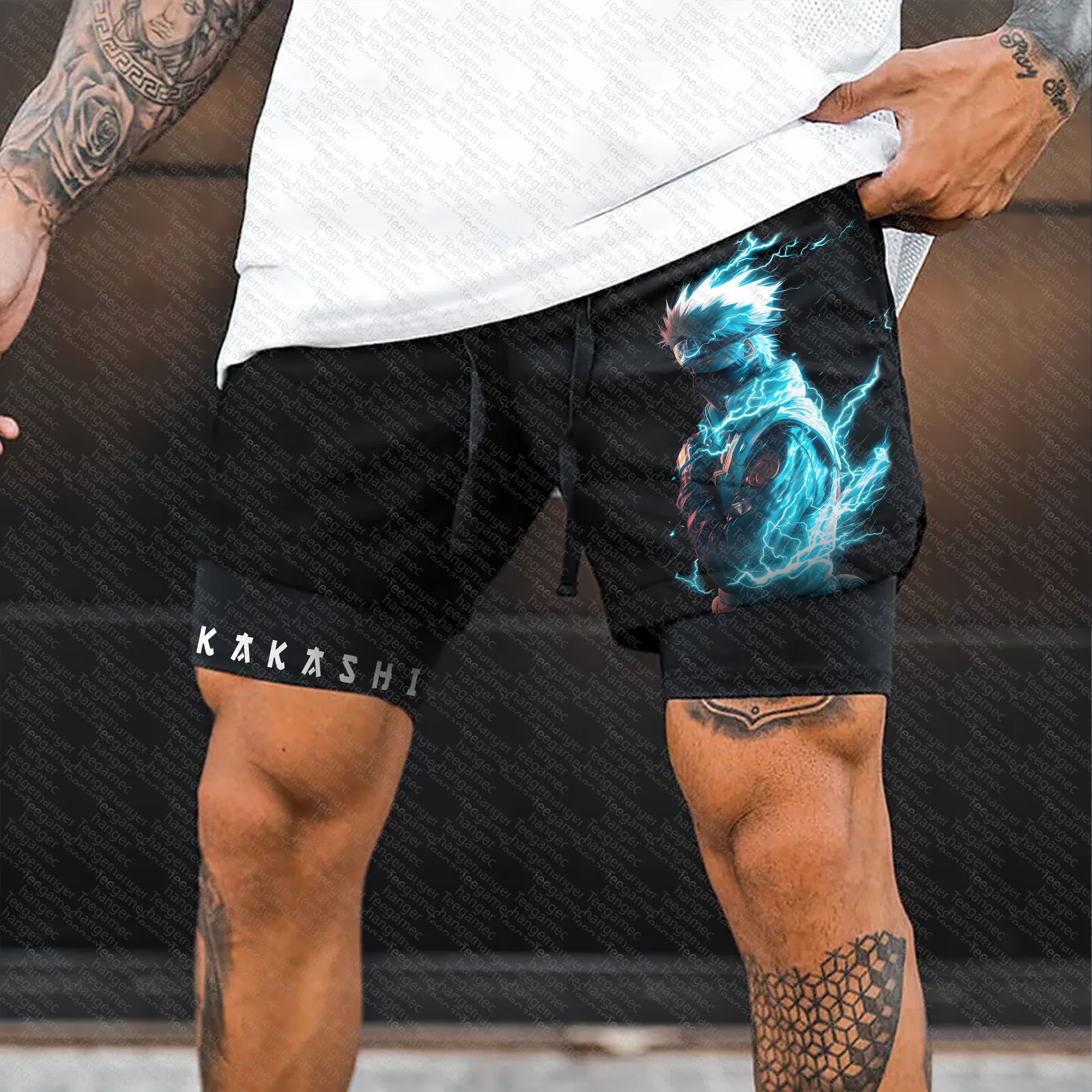 Unisex    Casual Anime Streetwear Shorts