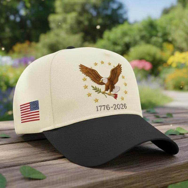 US 250th Anniversary Print Casual Hat