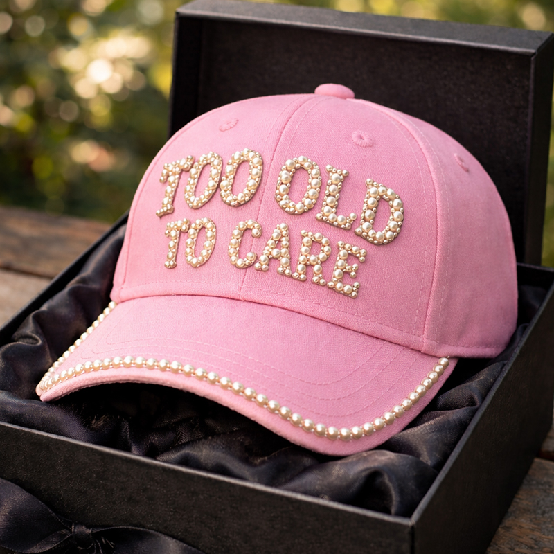 Too Old To Care Art Print Casual Cap