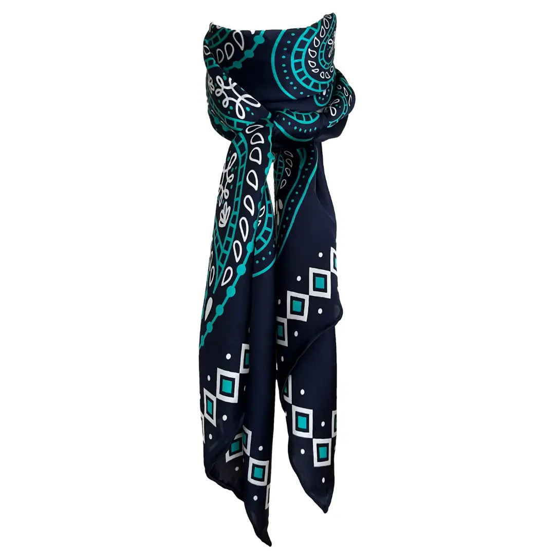Paisley Wild Rags (Hondo) Blue Silk Scarf