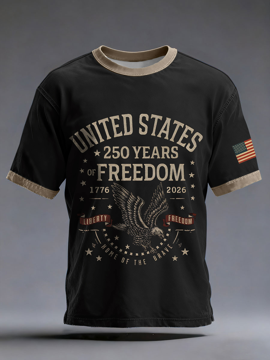 Men's American 250th Anniversary Print T-Shirt