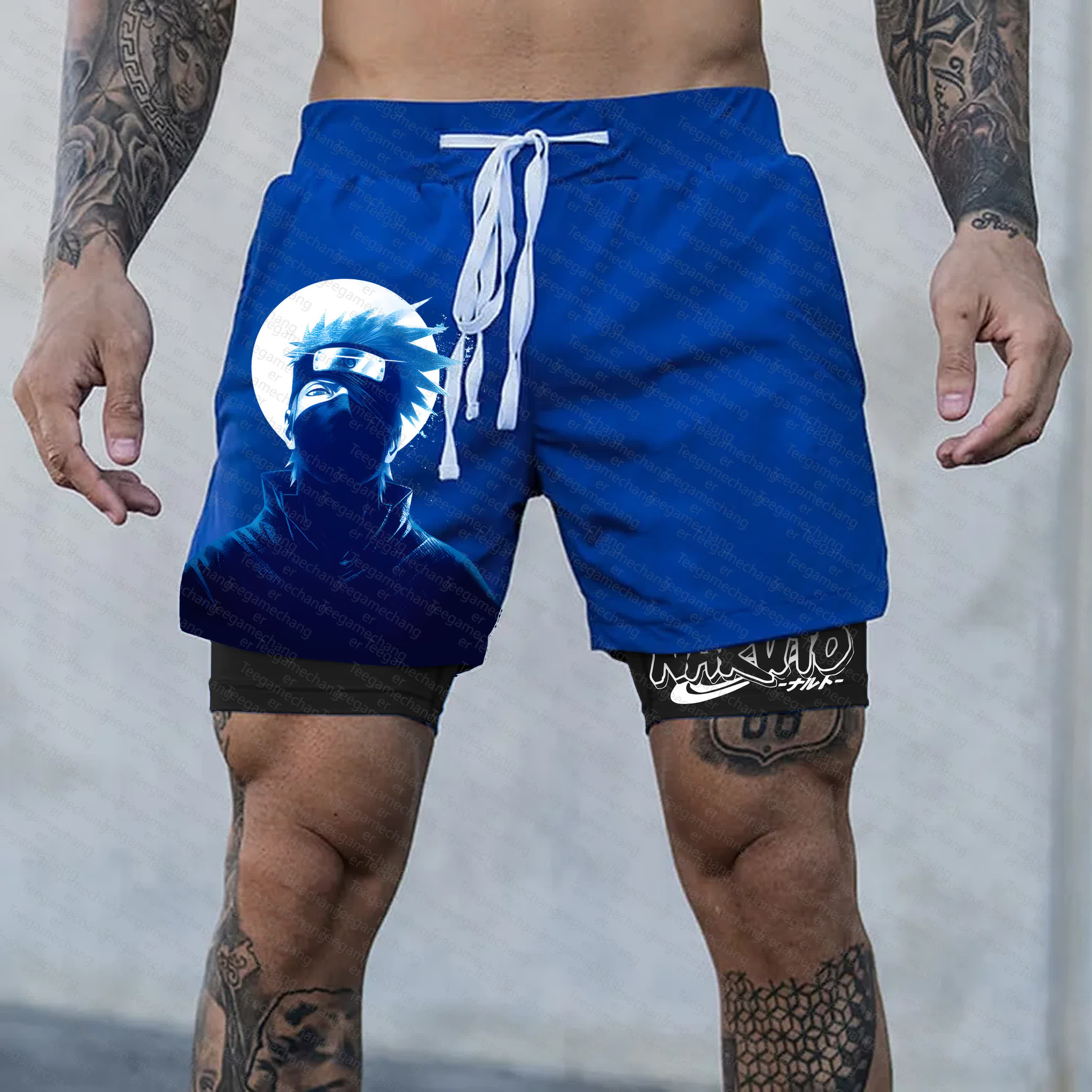 Unisex    Casual Anime Streetwear Shorts