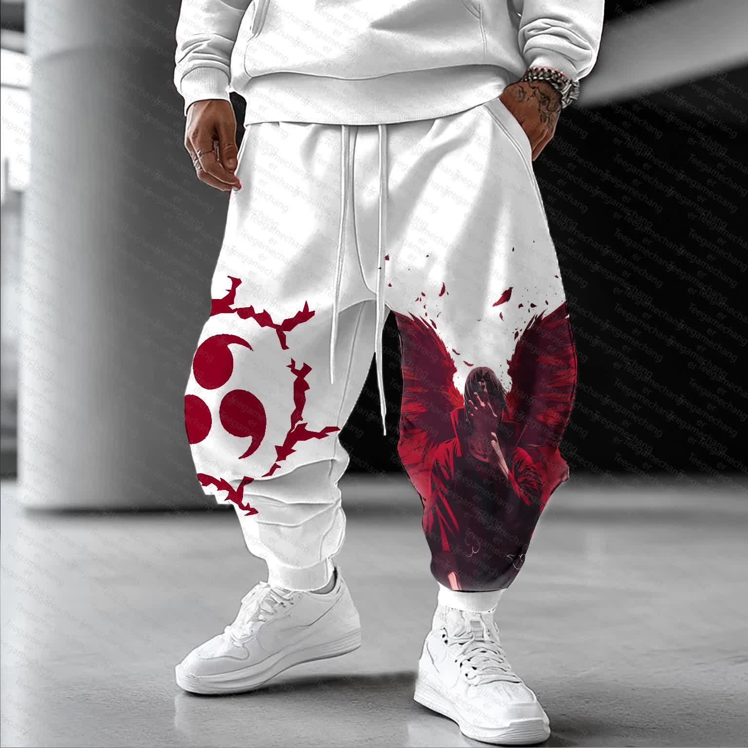 Unisex    Casual Anime Streetwear Pants