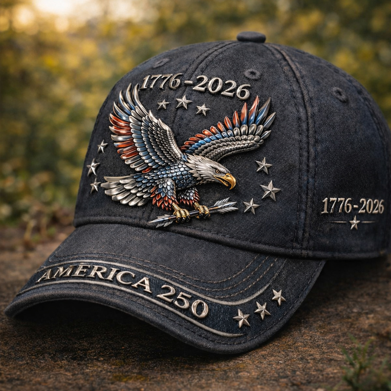 250 Years Of America Printed Casual Hat