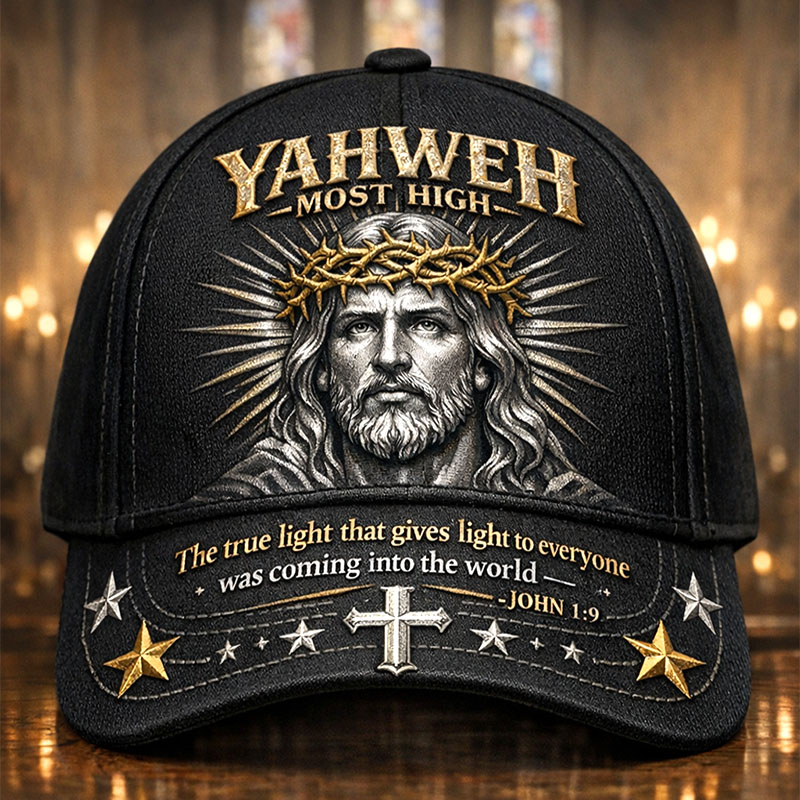 Yahweh The True Light Faith  Printed Hat