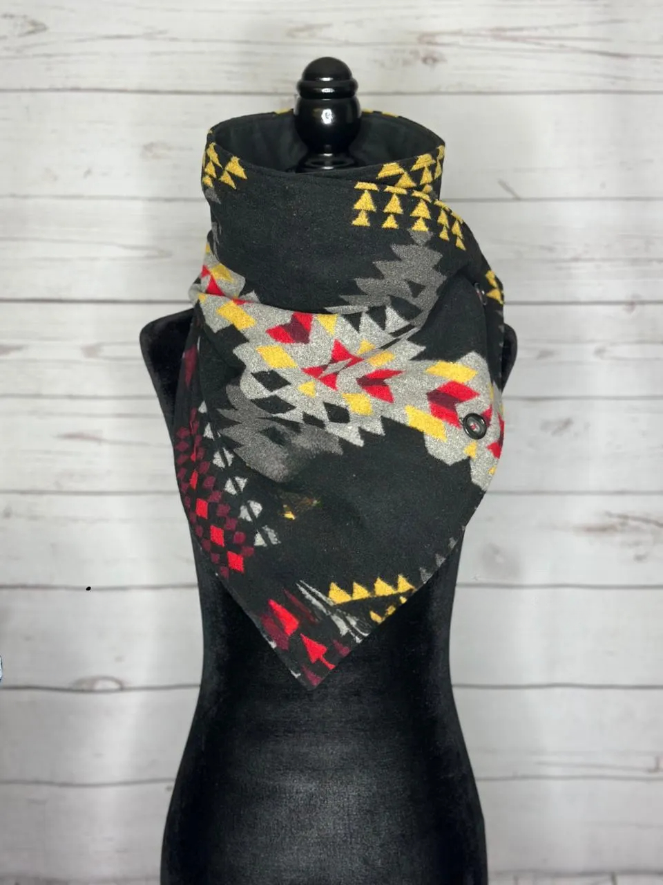 Ash Western Aztec Warm Neck Hood
