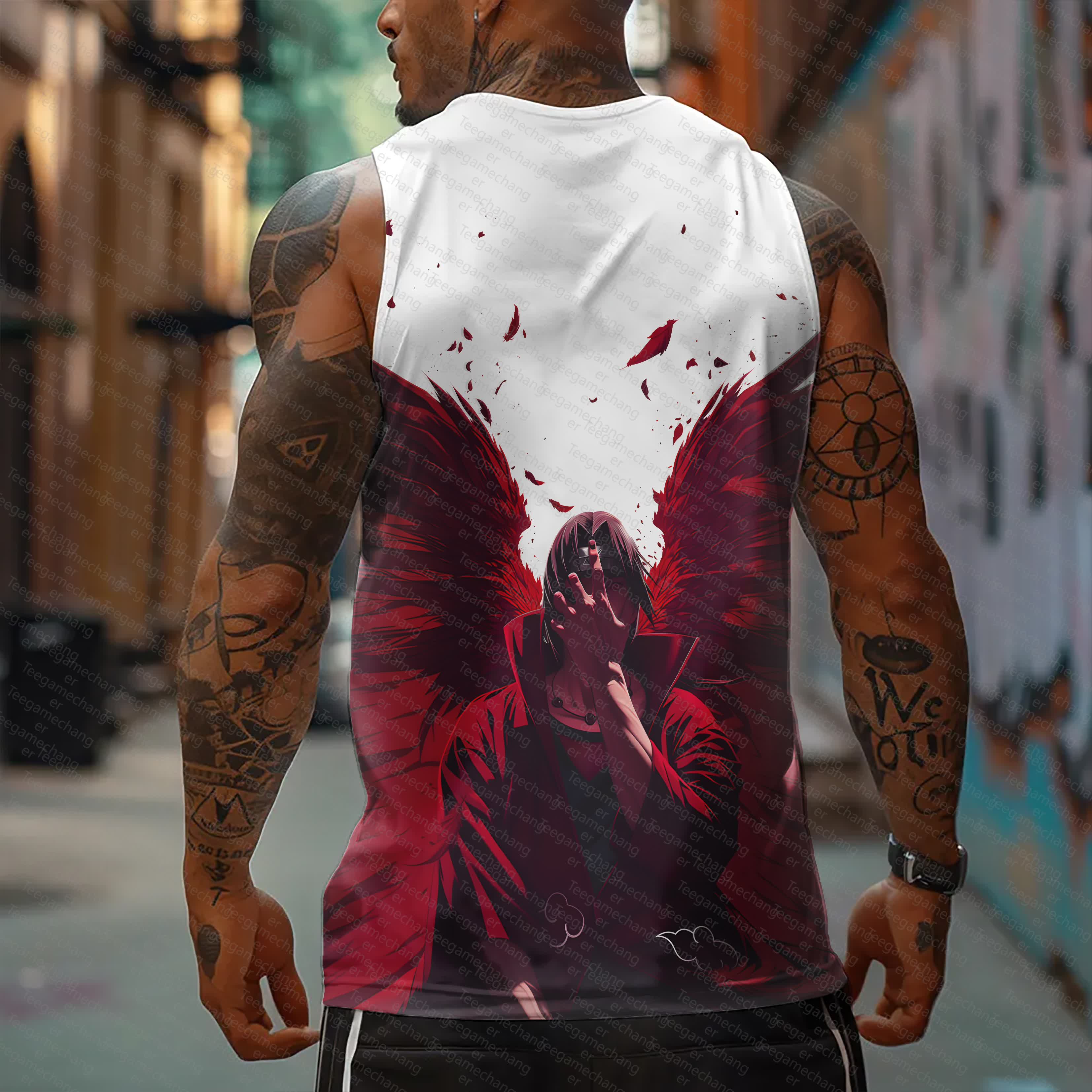 Unisex    Casual Anime  Tank Top