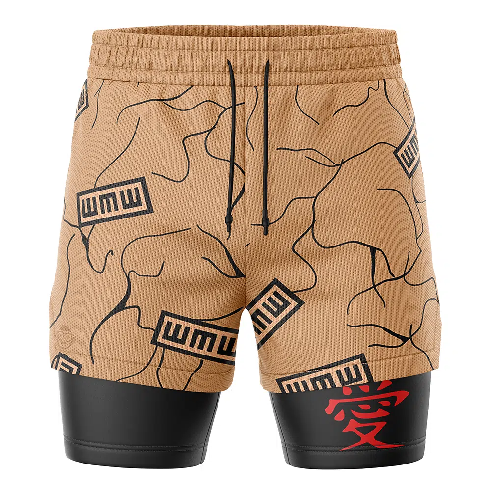 Gaara Shippuden 2-in-1 Performance Shorts