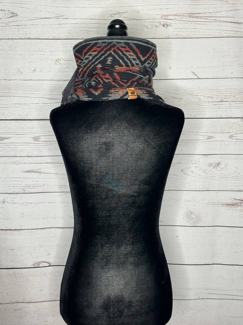 Granite Western Aztec Warm Neck Hood