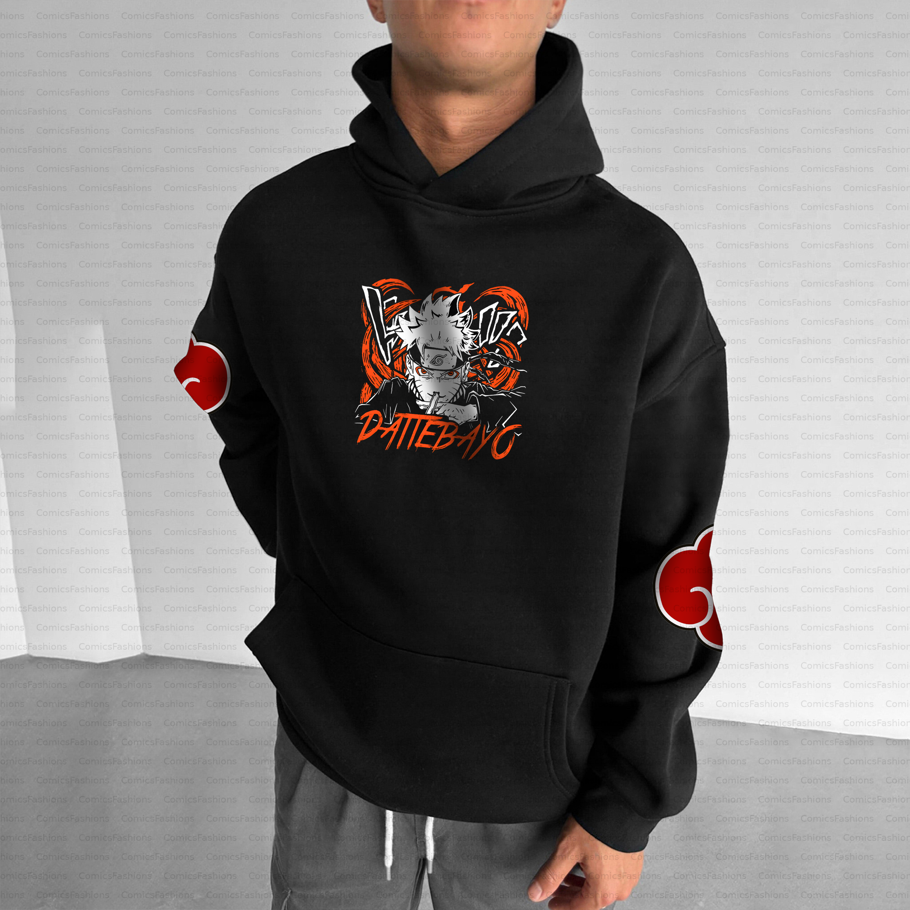 Unisex Anime Inspired Vintage Plush Hoodie