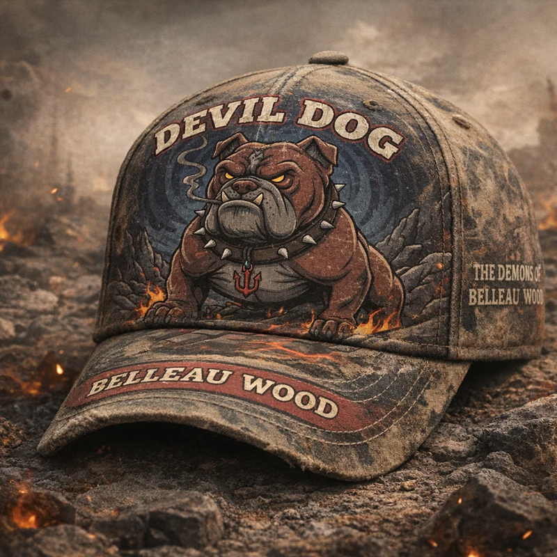 Devil Dog Printed Casual Hat