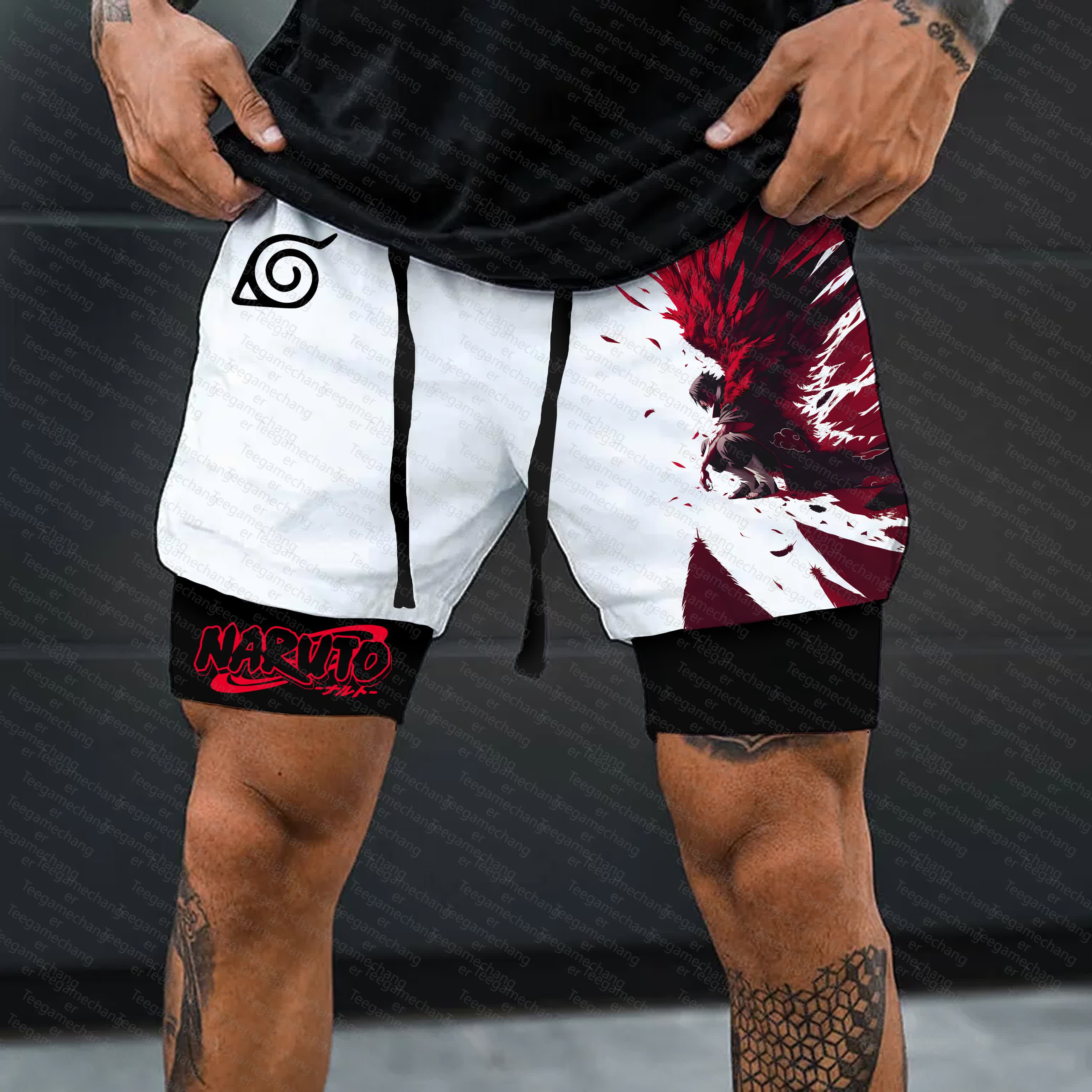 Unisex    Casual Anime Streetwear Shorts