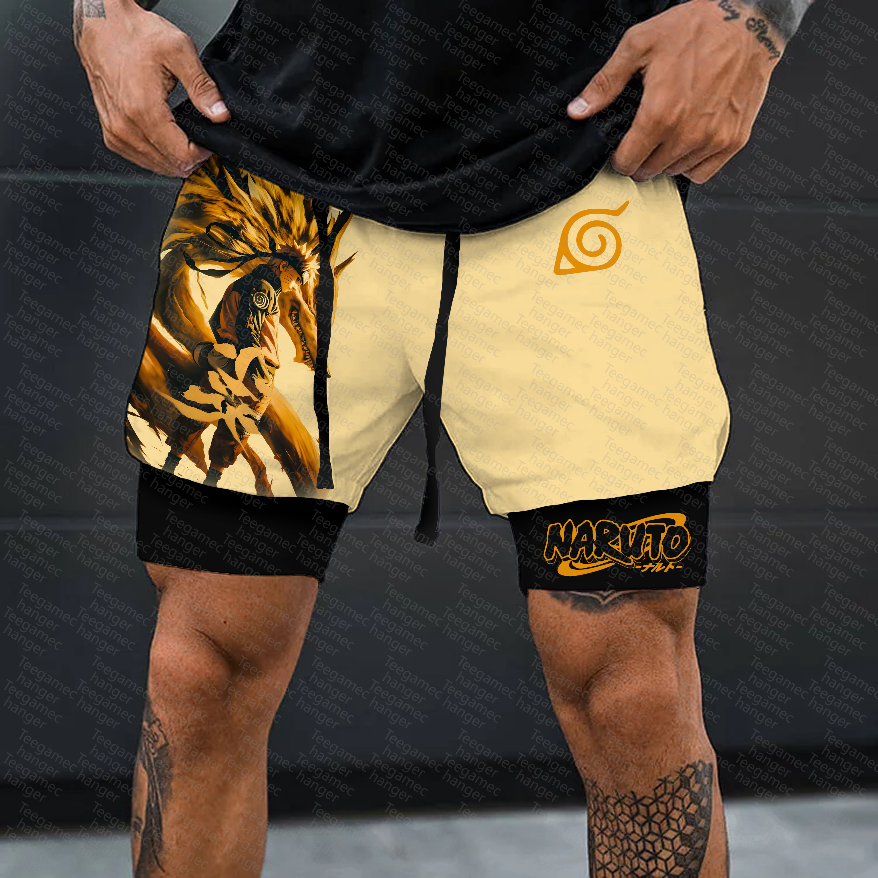 Unisex    Casual Anime Streetwear Shorts