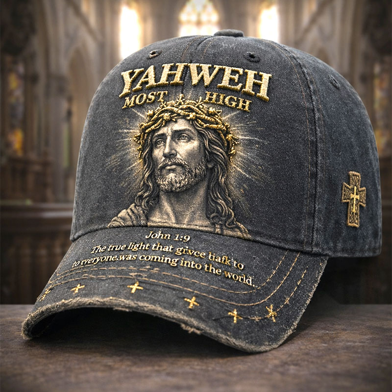 Yahweh The True Light Faith  Printed Hat